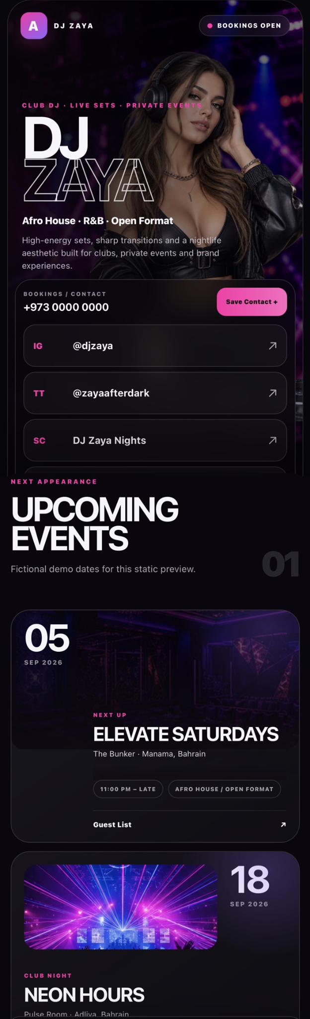DJ Zaya Neon Pink preview